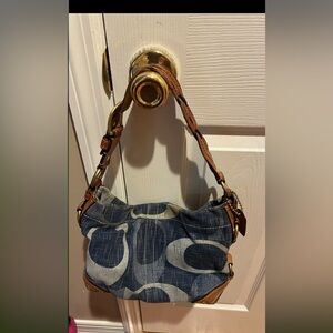 Authentic Coach Denim C Hobo shoulder bag